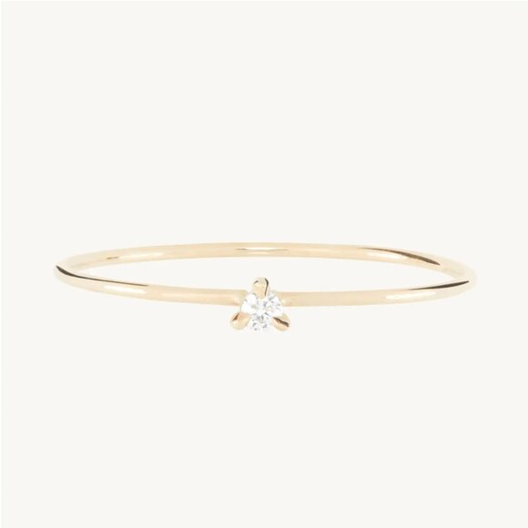 Catbird Diamond Fizz Ring Petite 14k Gold - Picture 2 of 6